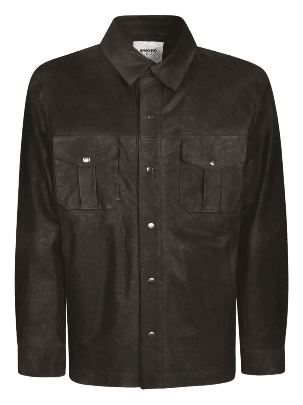 button-fastening flap-pocket shirt jacket - Image 1