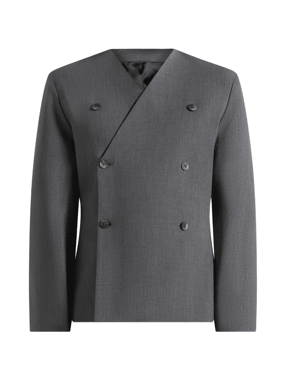 Timéo double-breasted grey tailored blazer - Image 1