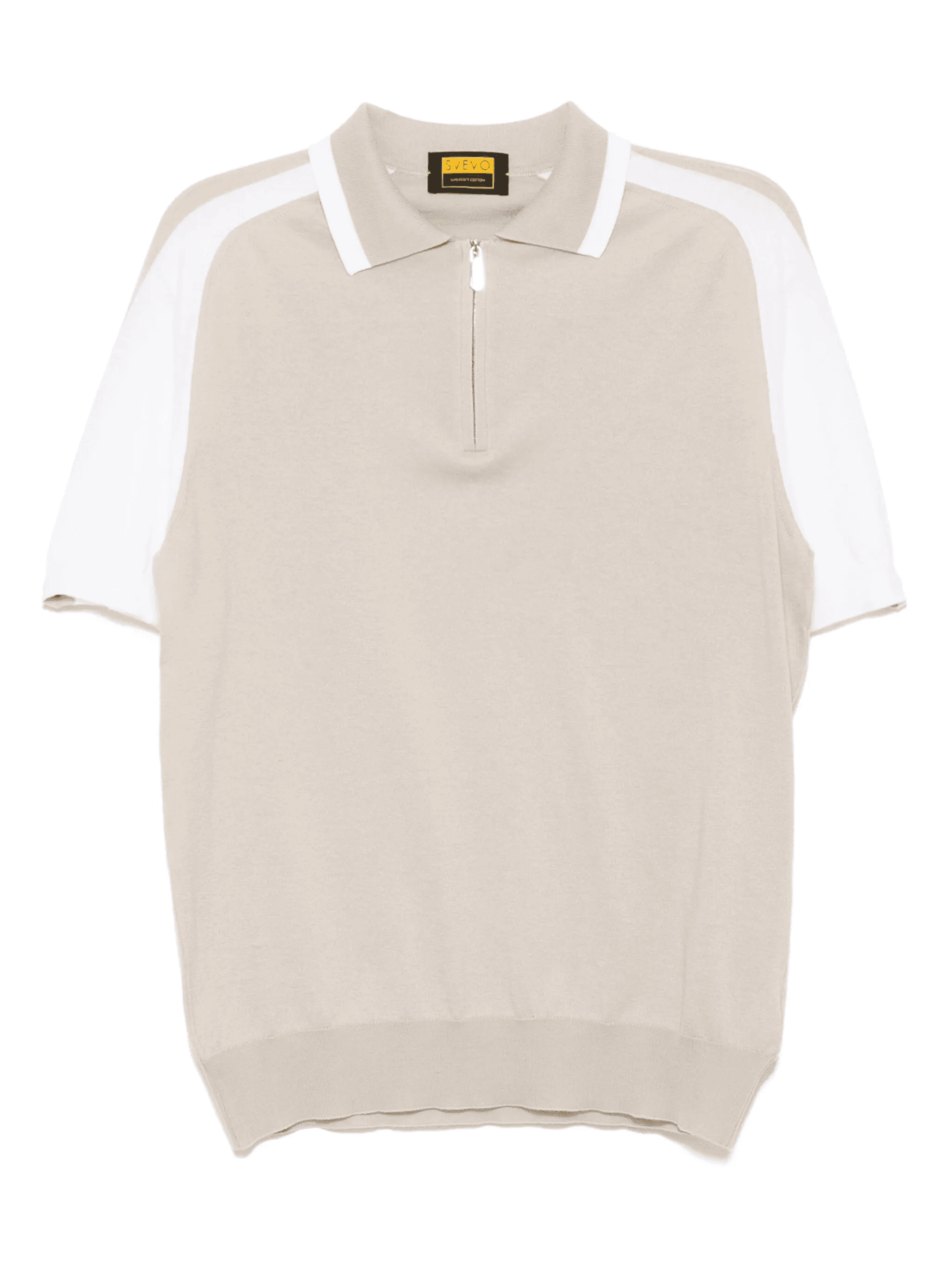 half zip cotton polo shirt - Image 1