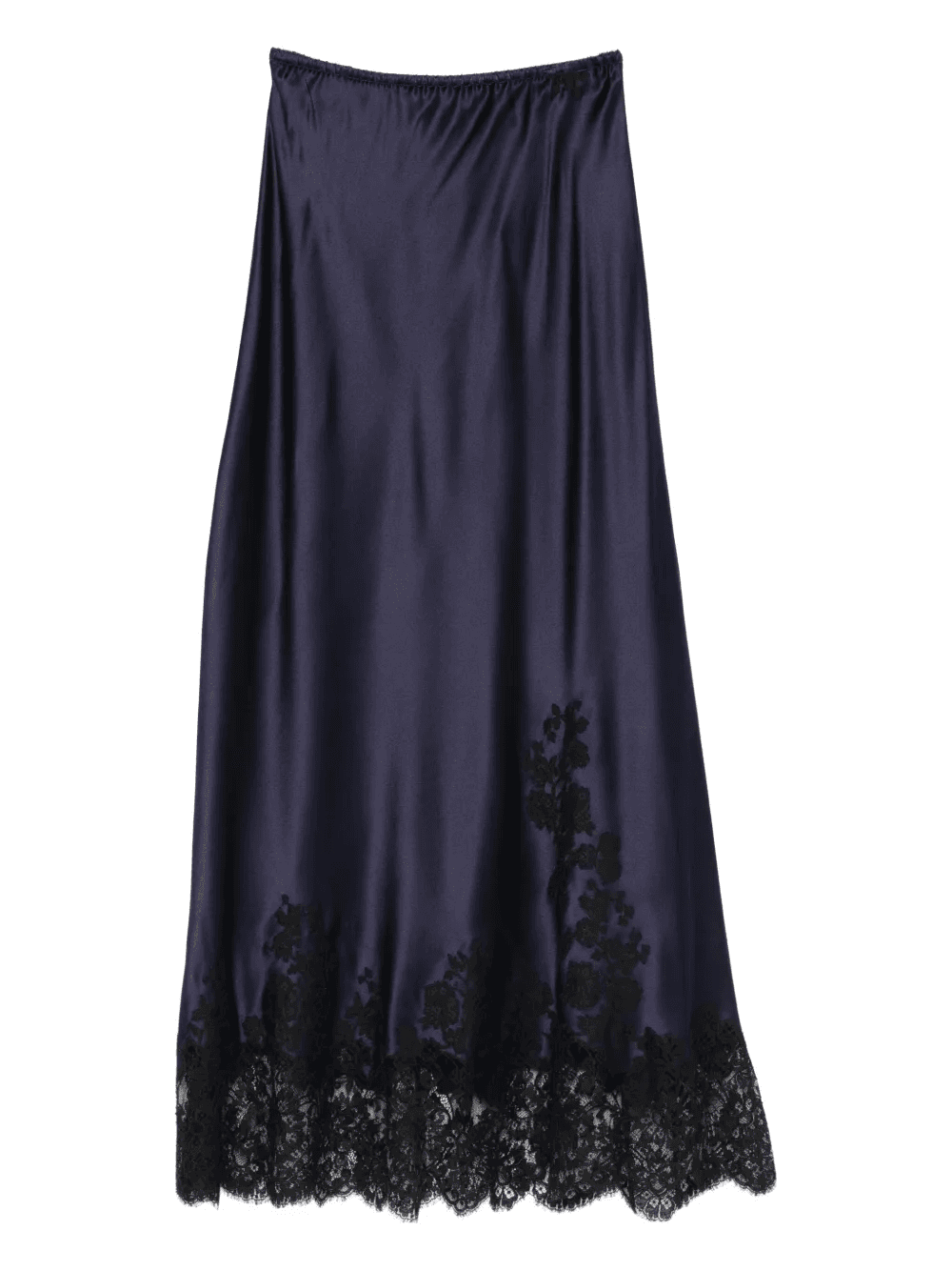 lace-detail silk skirt pyjama - Image 1