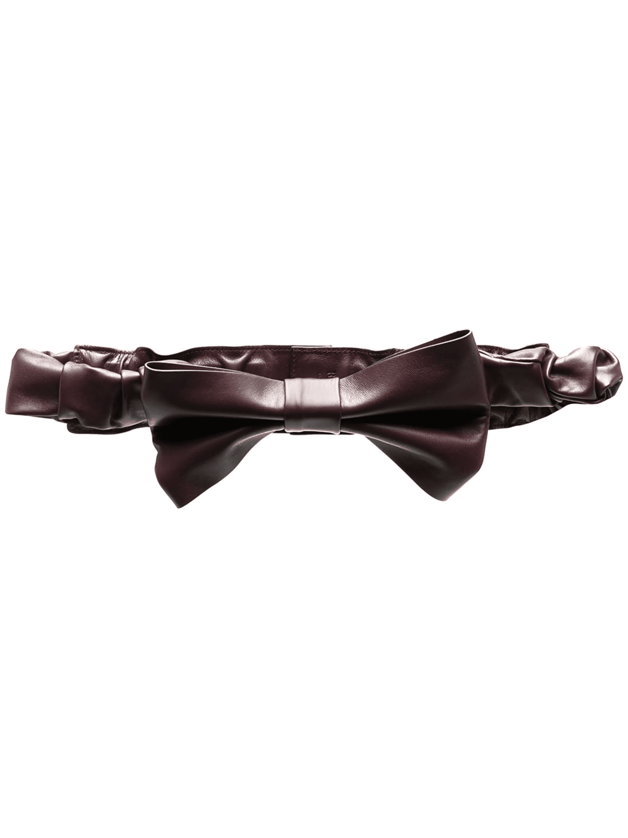oversize bow leather belt - Image 1