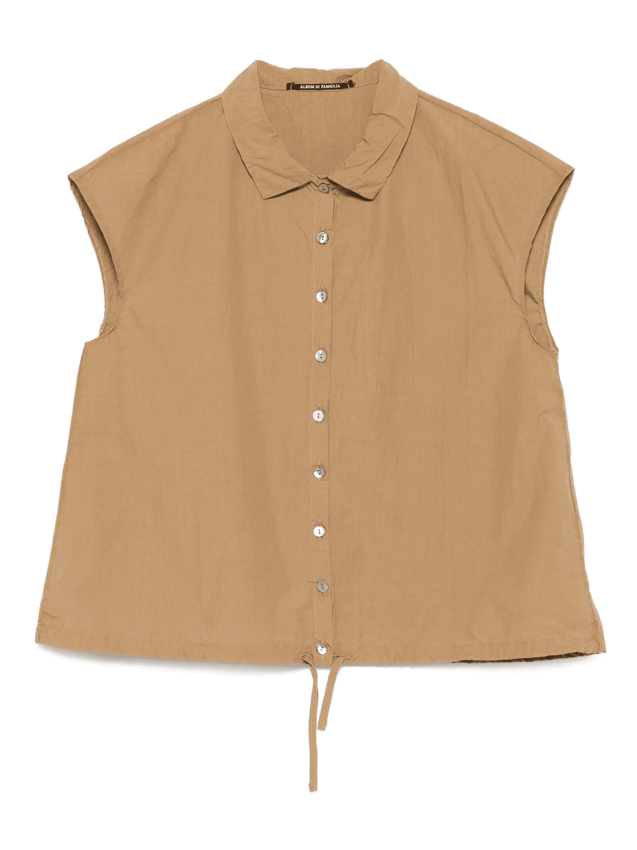 button-fastening sleeveless shirt - Image 1