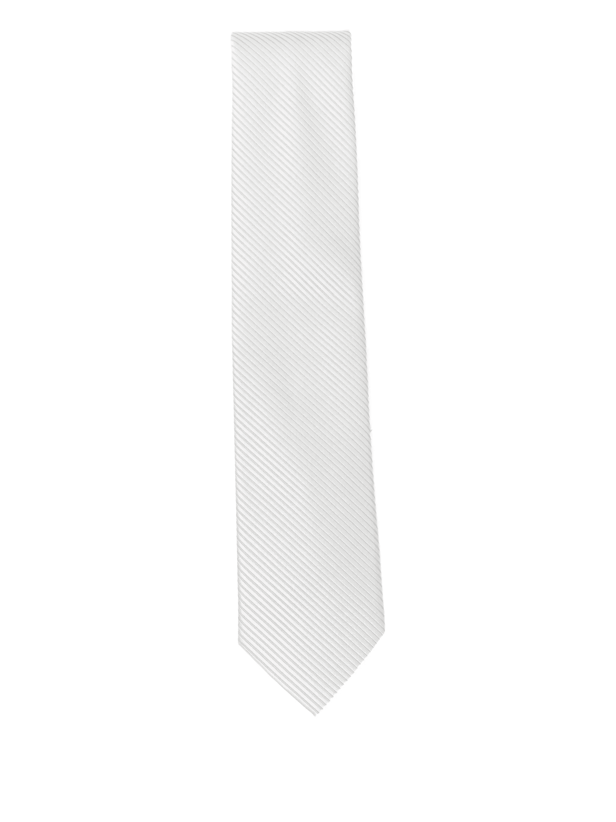 striped-pattern silk tie - Image 1
