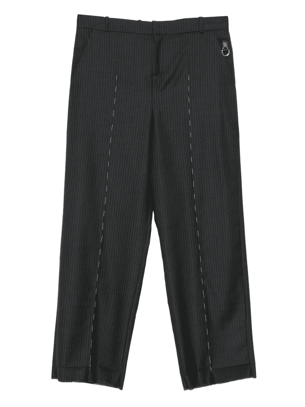 pinstripe seam-detail trousers - Image 1