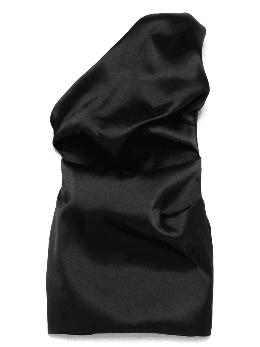 satin draped mini dress - Image 1