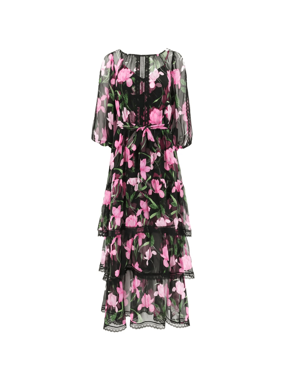Nina floral-print midi dress - Image 1