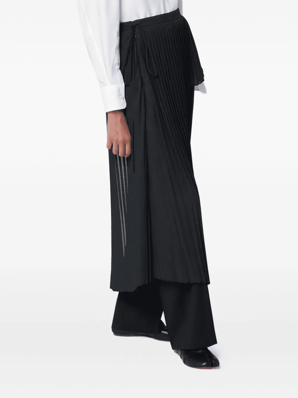 pleated wrap skirt - Image 1