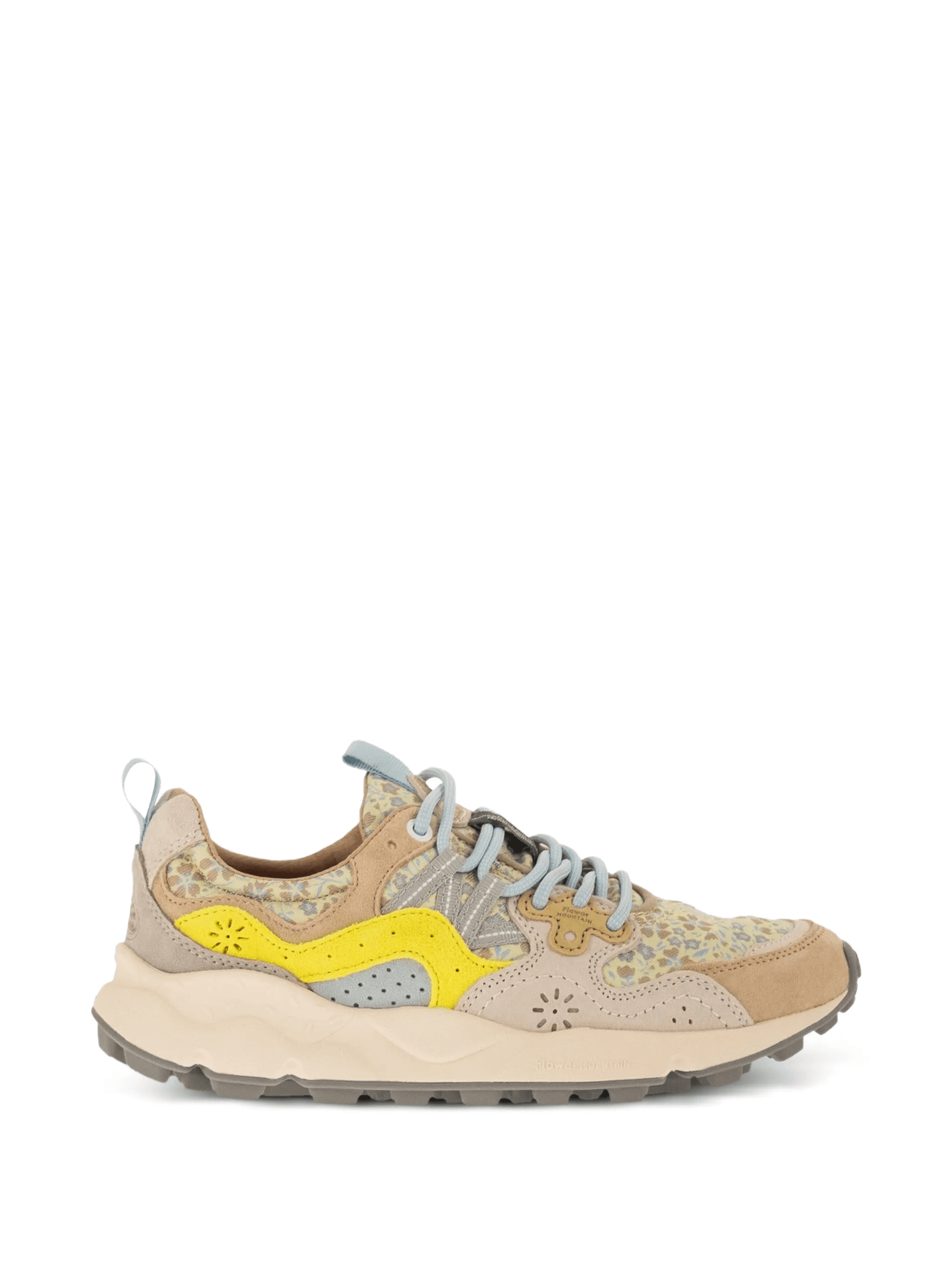 Yamano 3 floral-print suede sneakers - Image 1