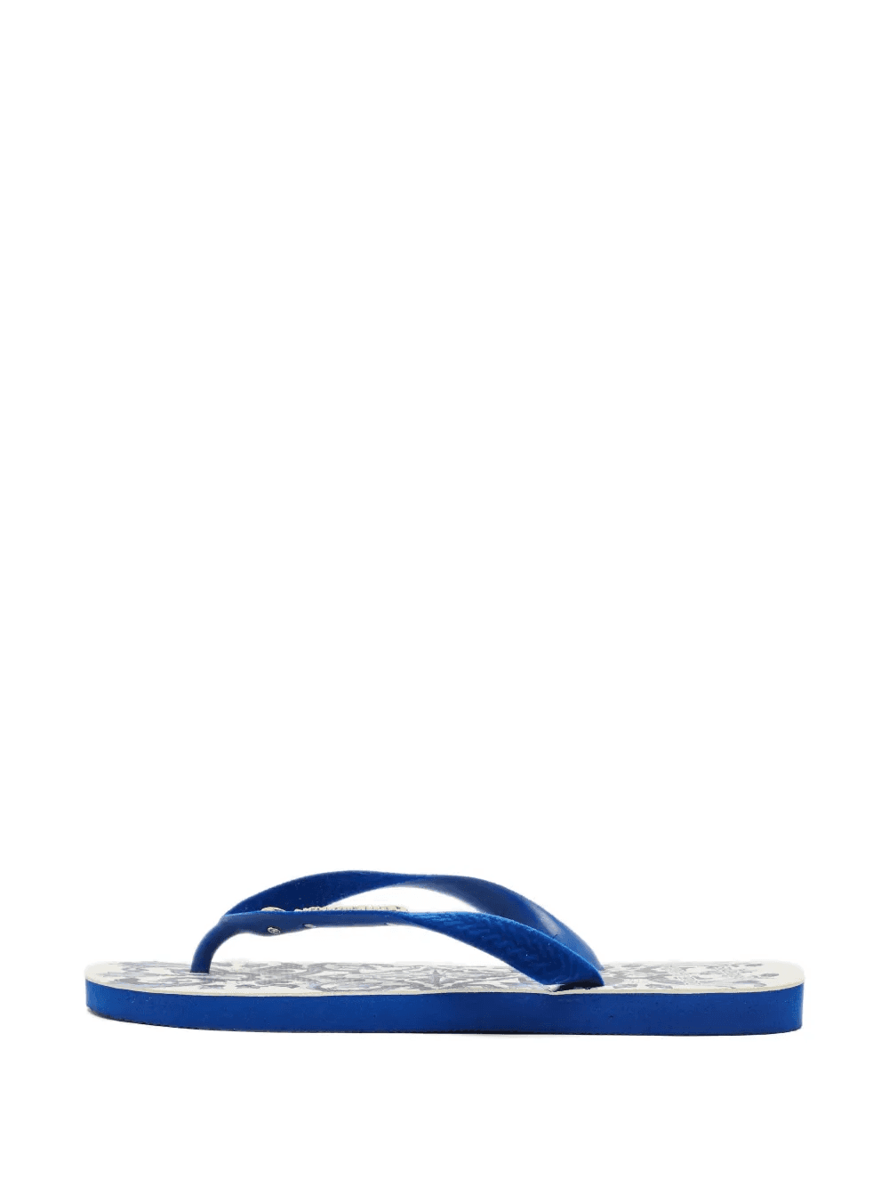 branded velvet flip-flop - Image 1