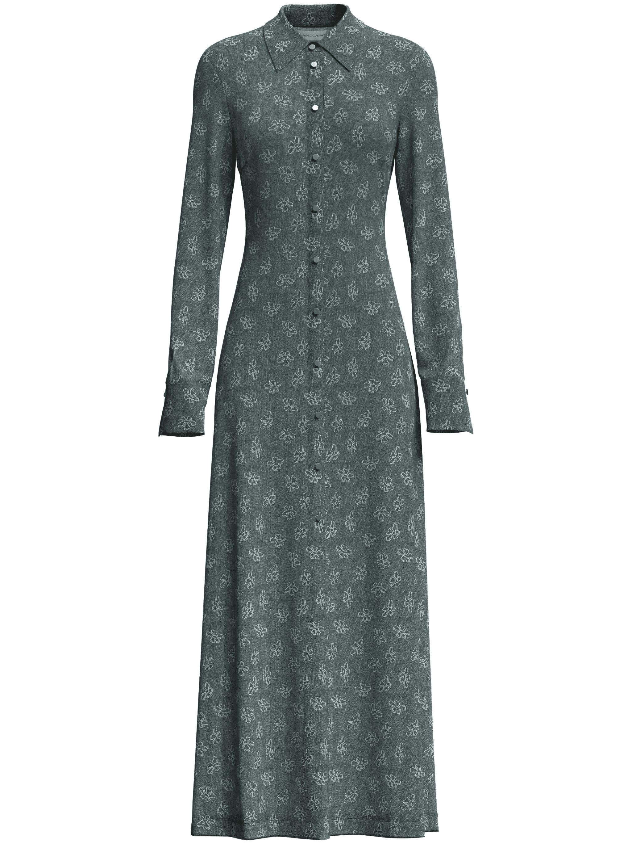 Andre monogram-jacquard maxi shirtdress - Image 1