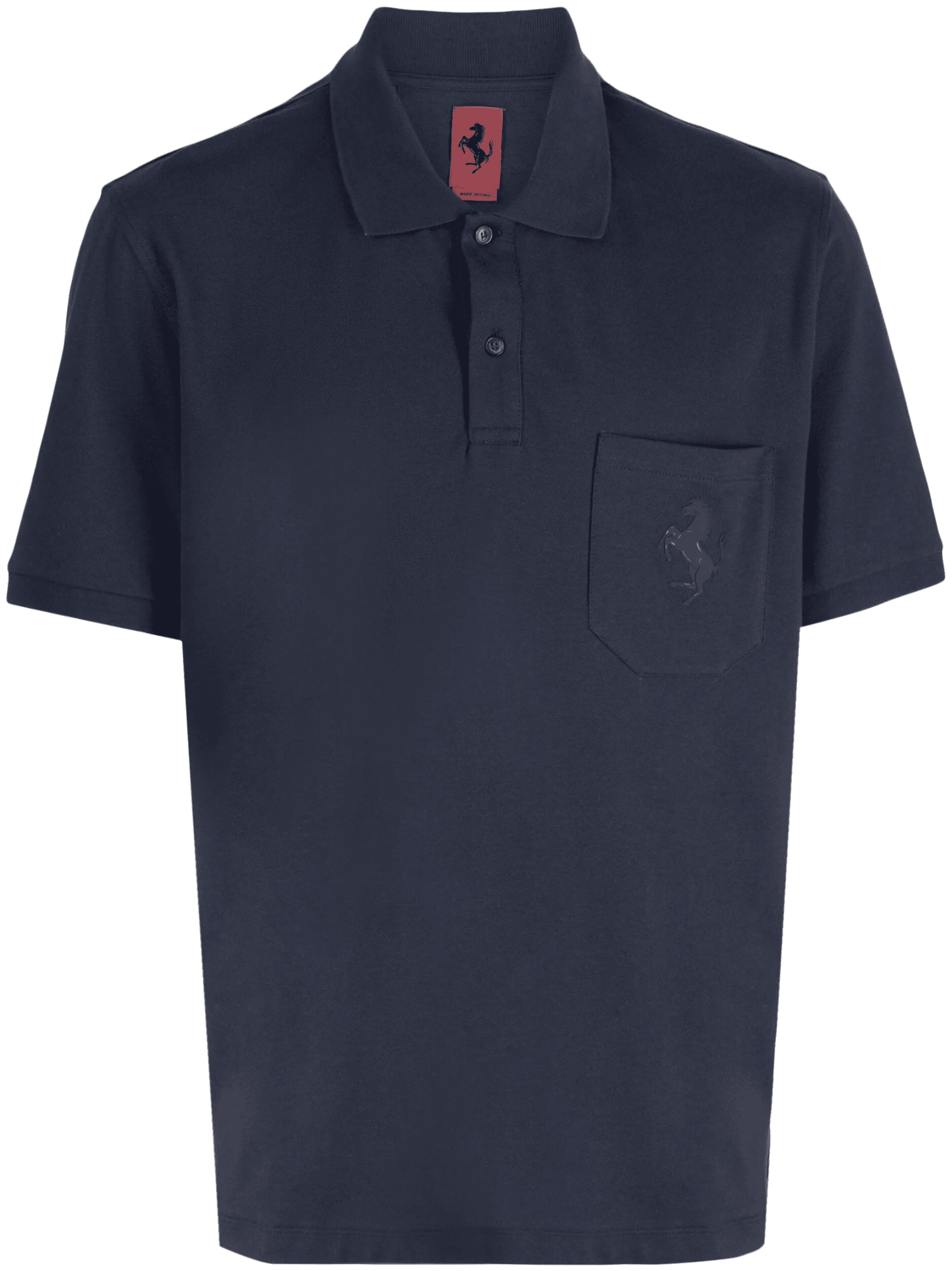 logo-patch short-sleeved polo shirt - Image 1