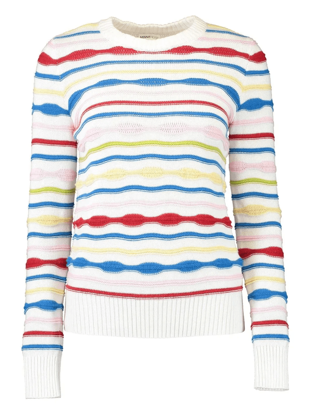 striped crew-neck sweater - Image 1