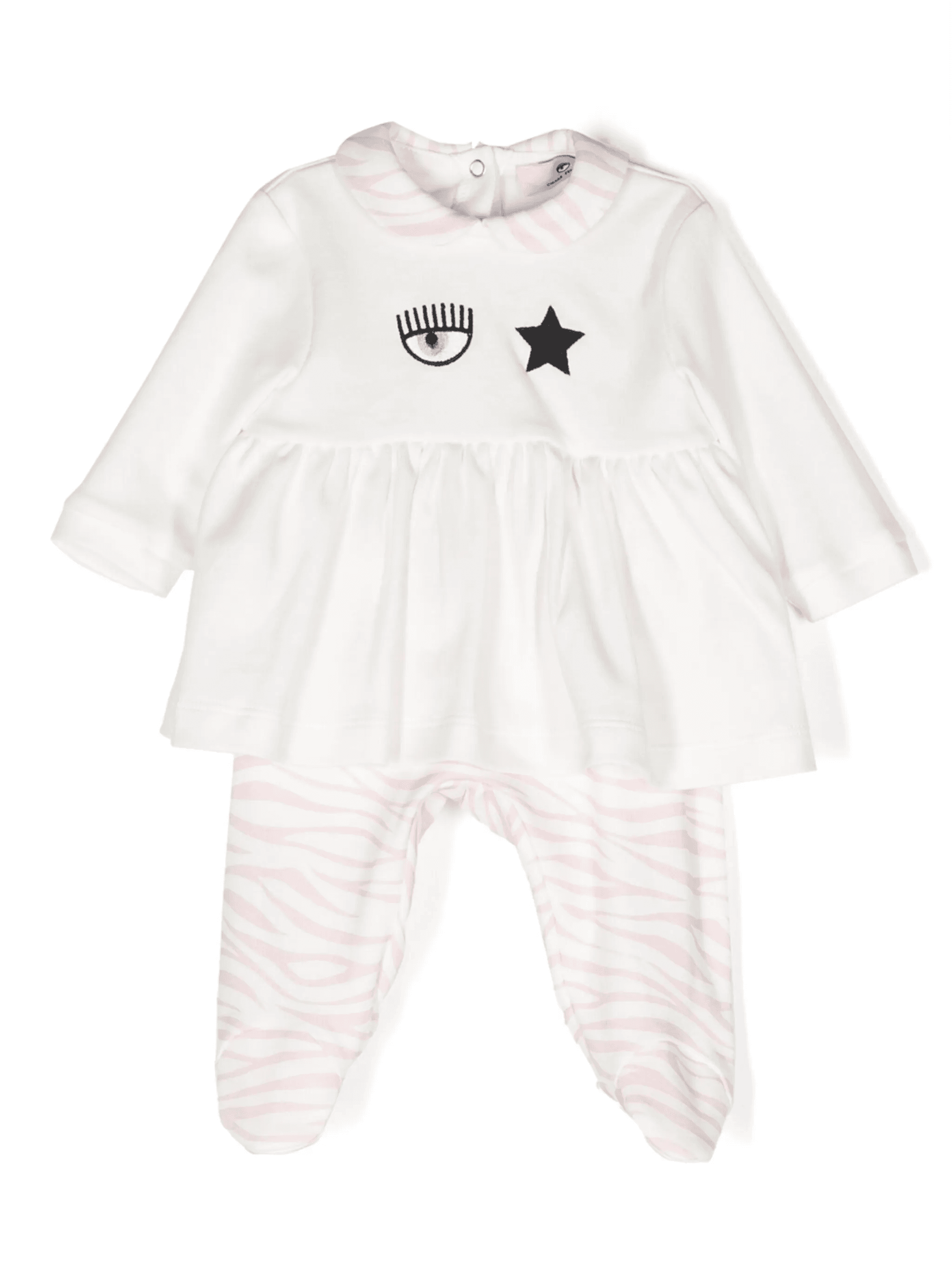 zebra-print cotton pajama set - Image 1