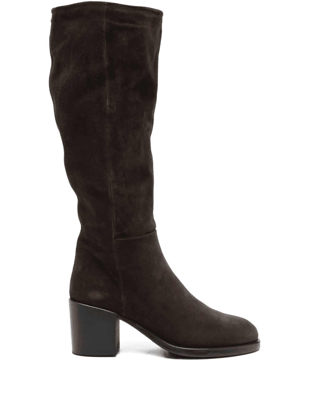 suede block-heel boots - Image 1