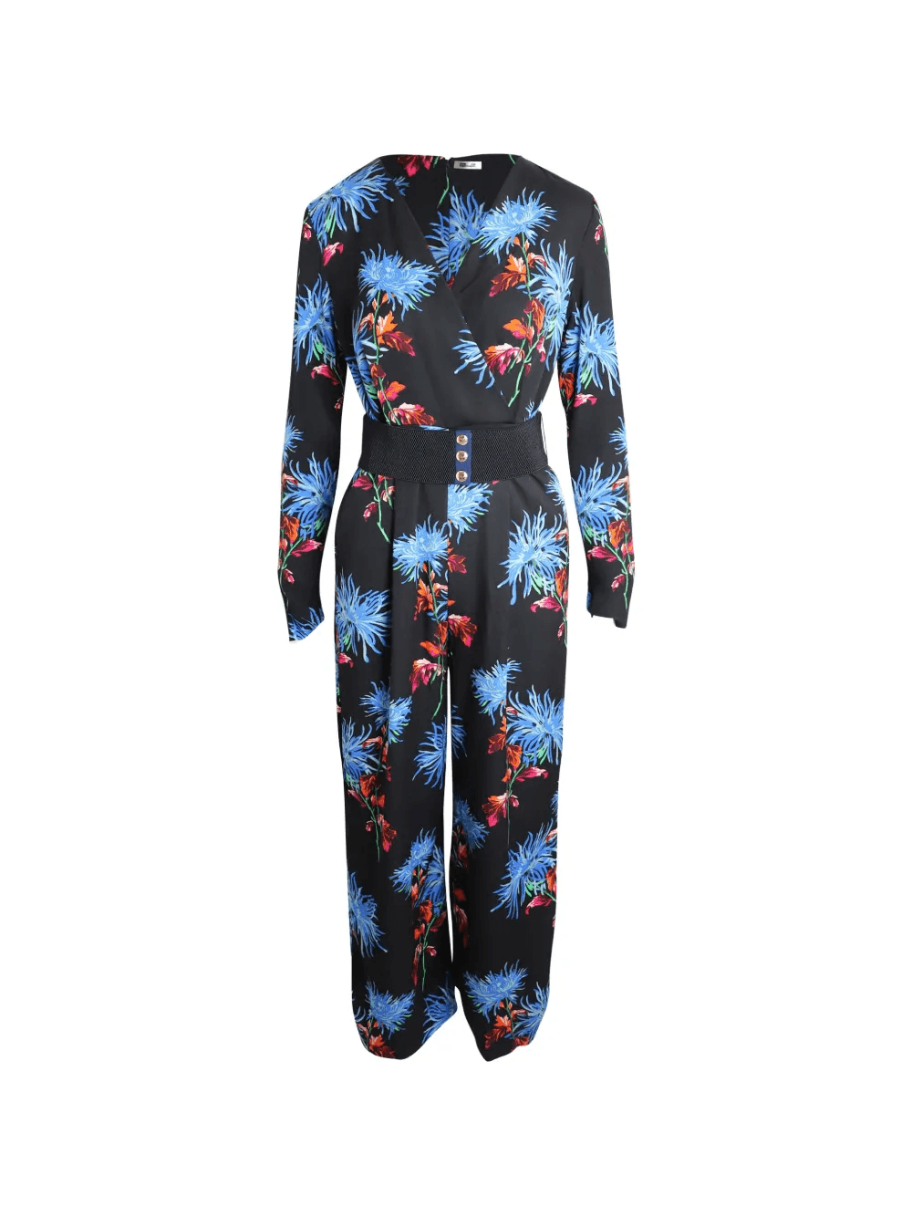 floral belted jumpsuit - Image 1