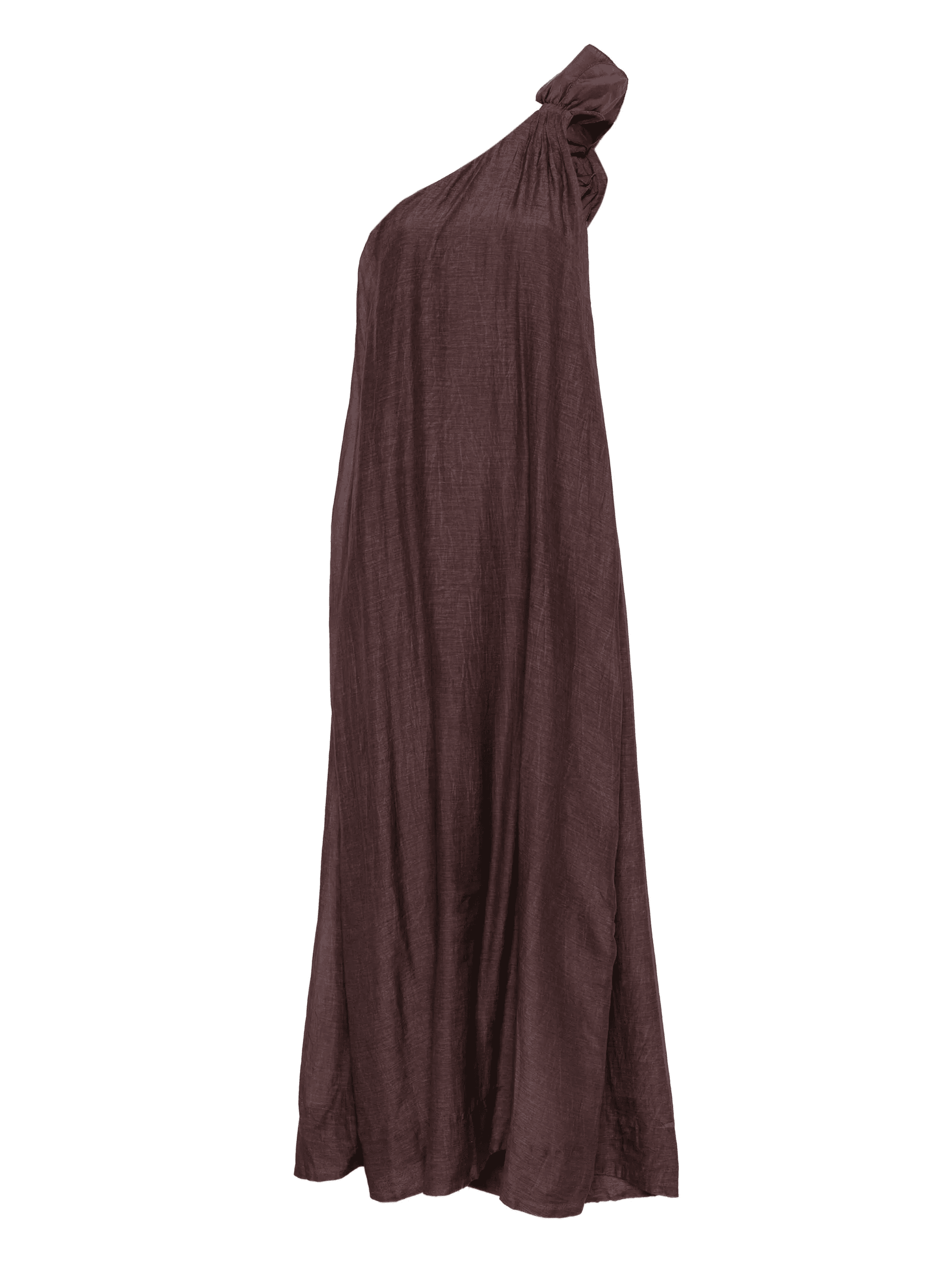 rose-embellished one-shoulder dress - Image 1