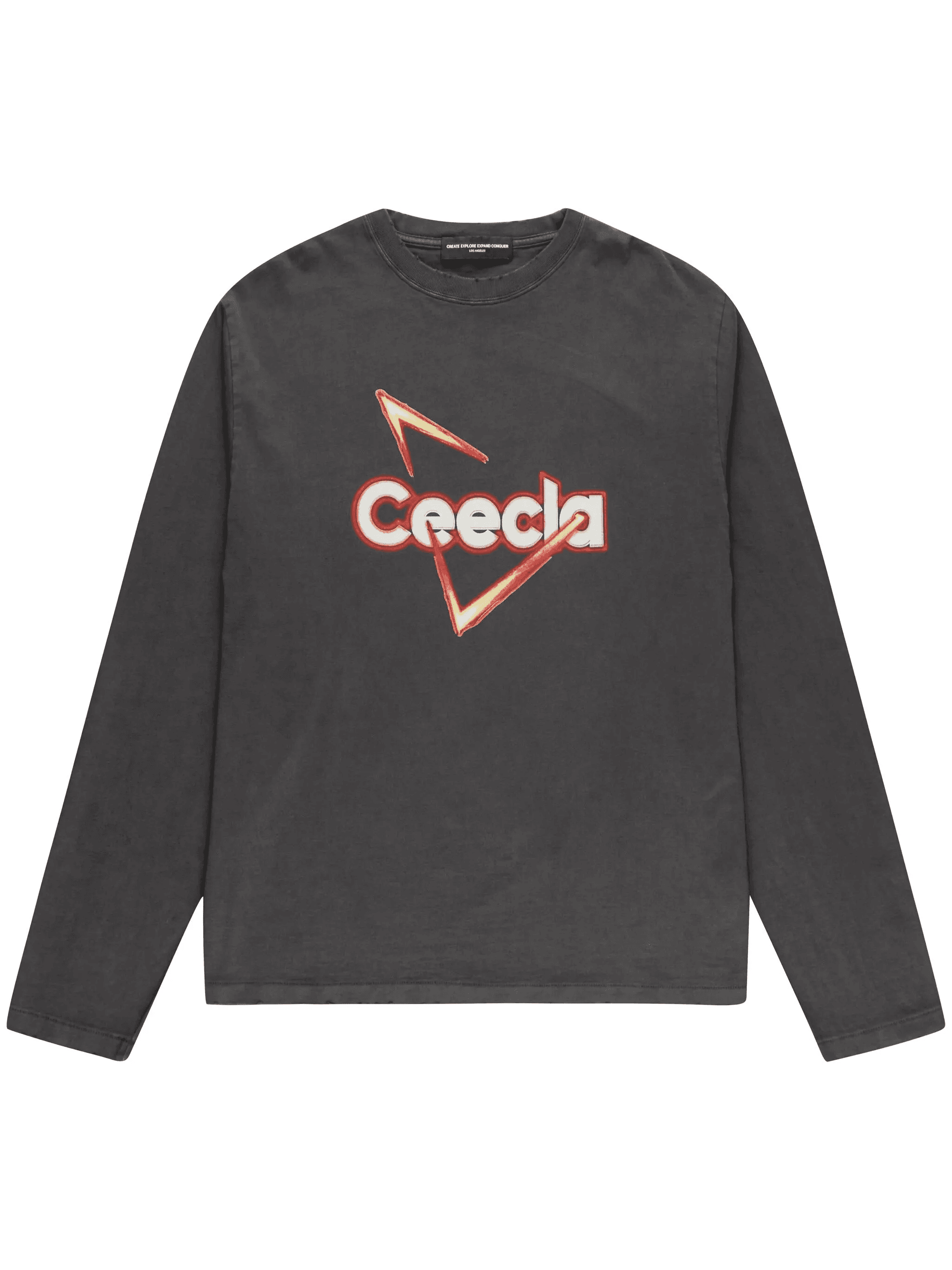 distressed-effect logo-print T-shirt - Image 1