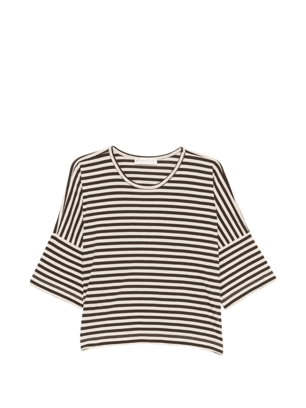 striped short-sleeved T-shirt - Image 1