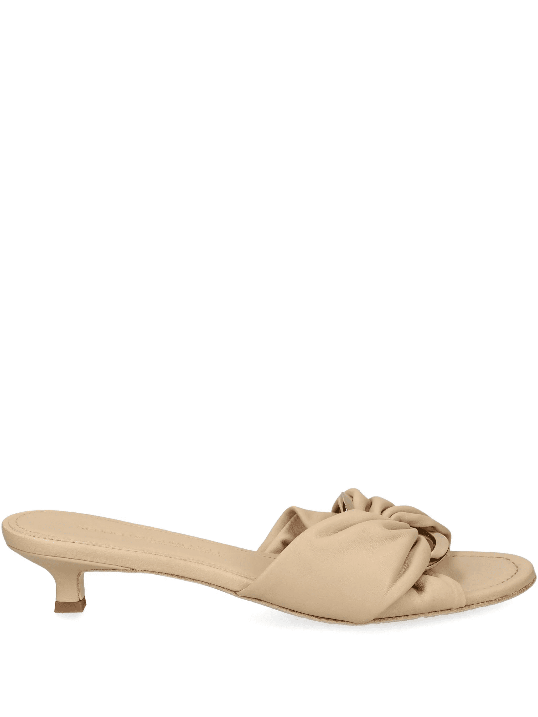 50mm knotted-detail kitten-heel sandals - Image 1