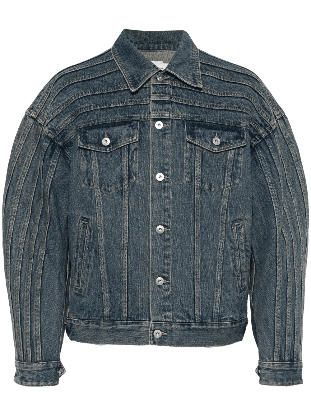 deconstructed denim jacket - Image 1