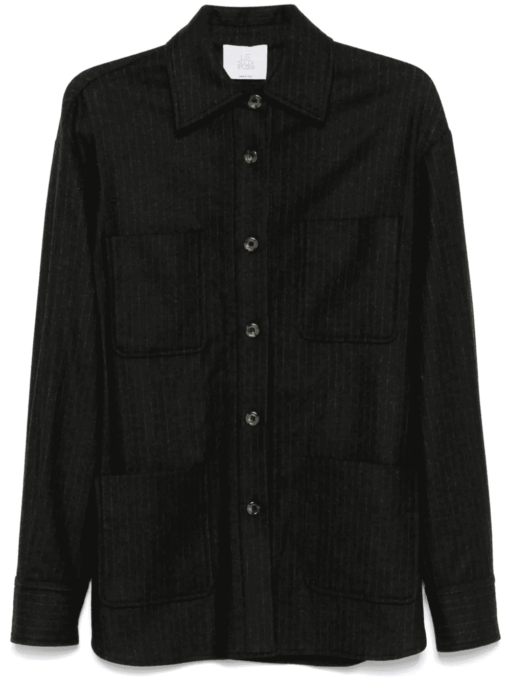 pinstriped overshirt - Image 1