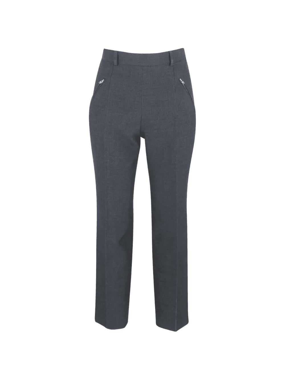 grey slim-fit trousers - Image 1