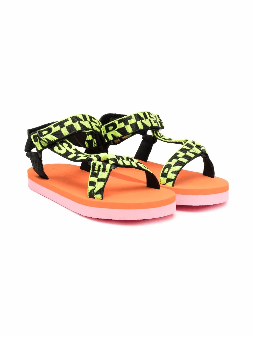 logo-print strap sandals - Image 1