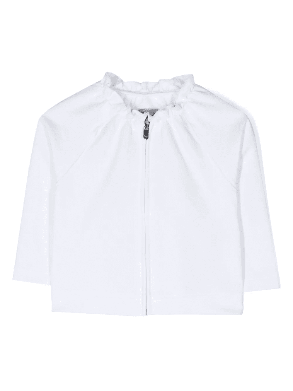 ruffle-trim zip-up jacket - Image 1