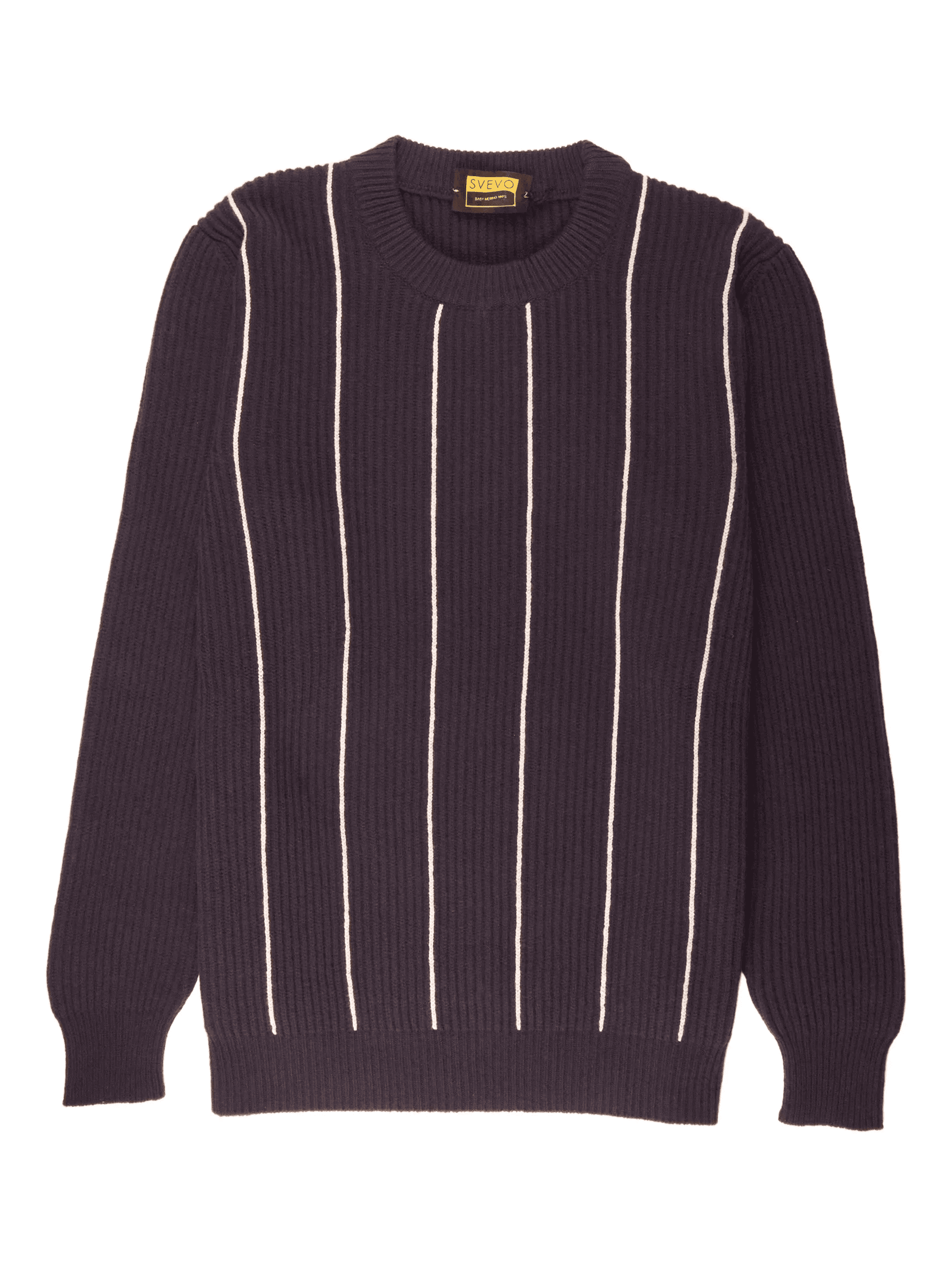 striped crewneck knitwear - Image 1