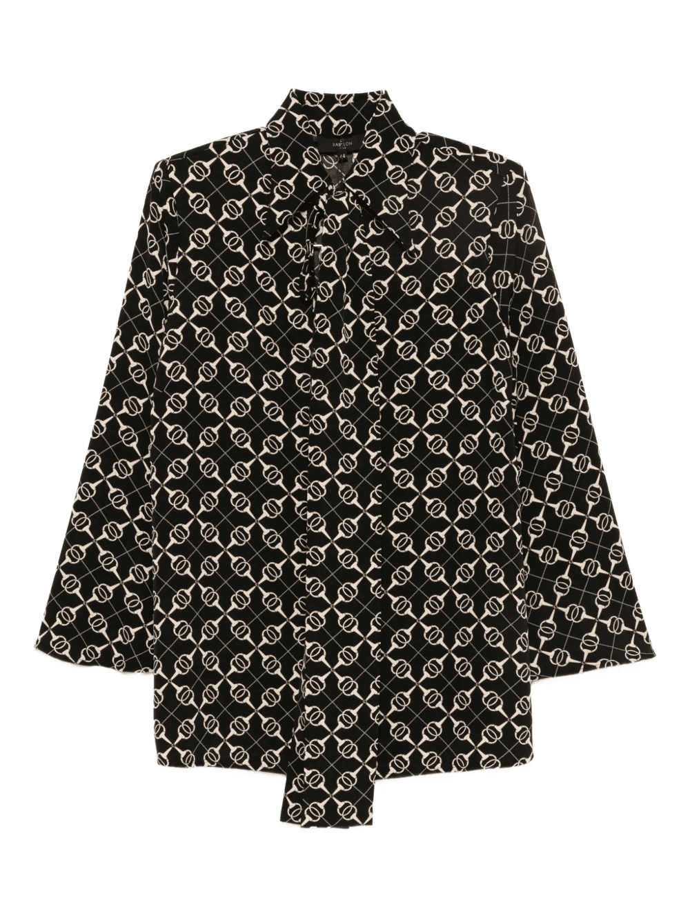 geometric-pattern shirt - Image 1