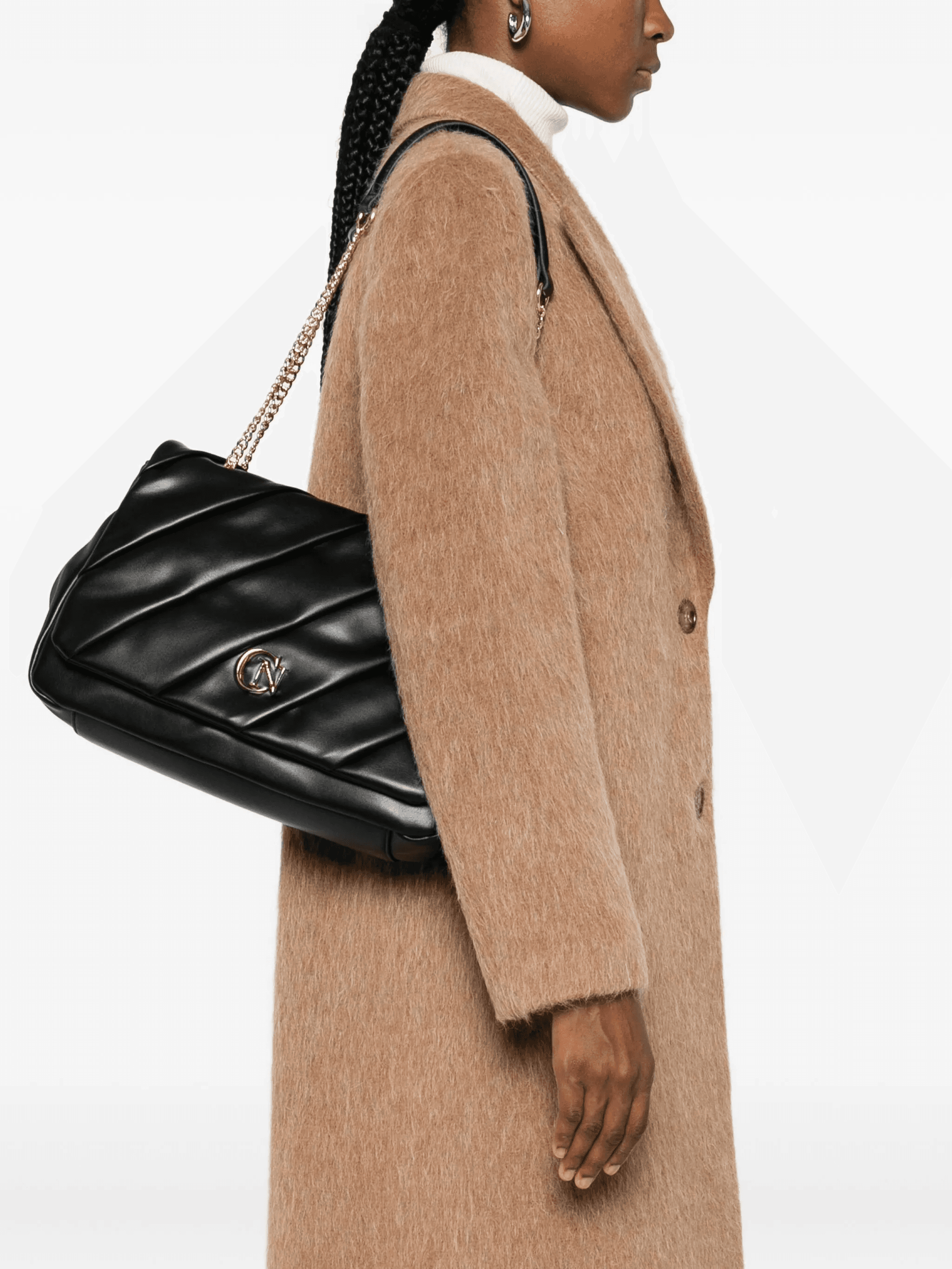 quilted chain shoulder bag - Image 1