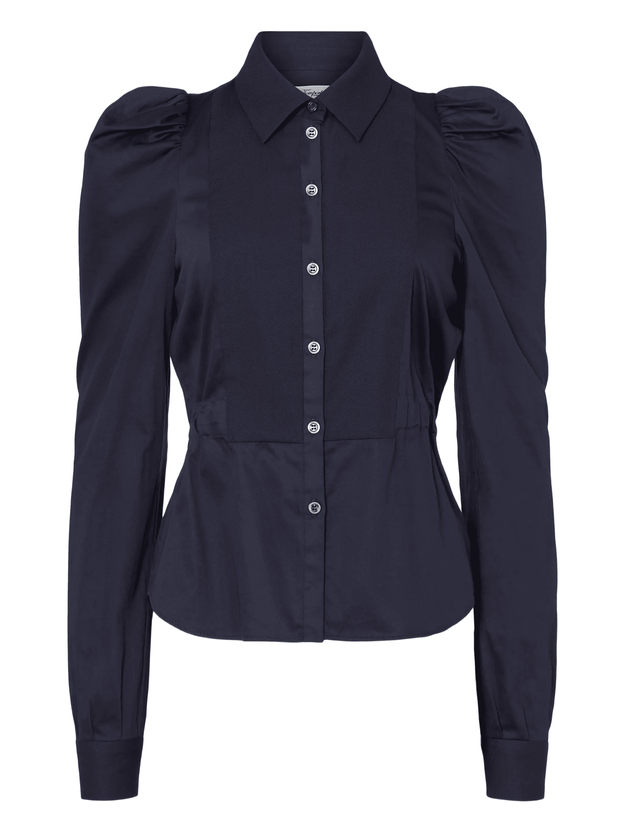 puff-sleeve button-fastening shirt - Image 1