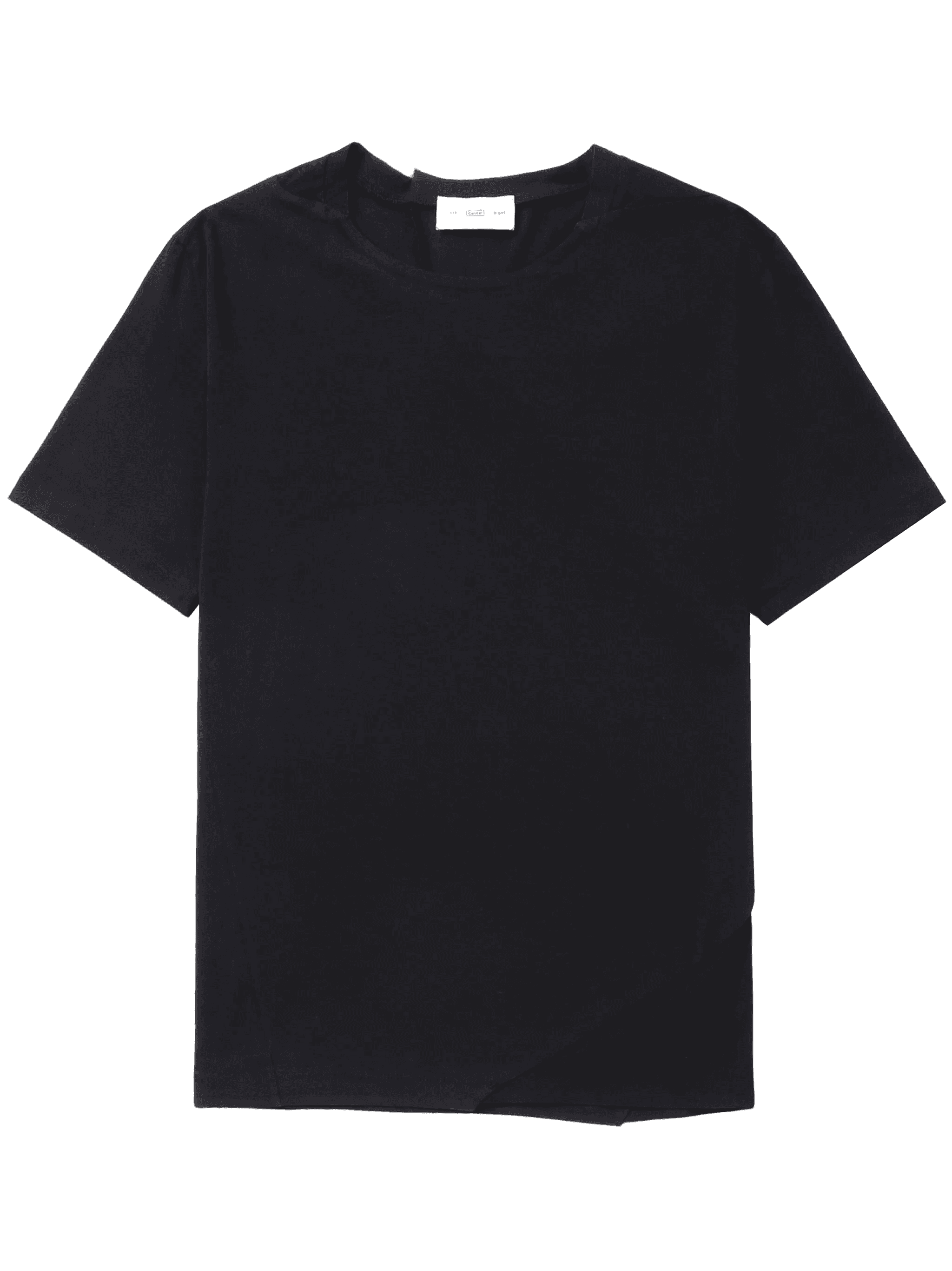 round-neck cotton T-shirt - Image 1