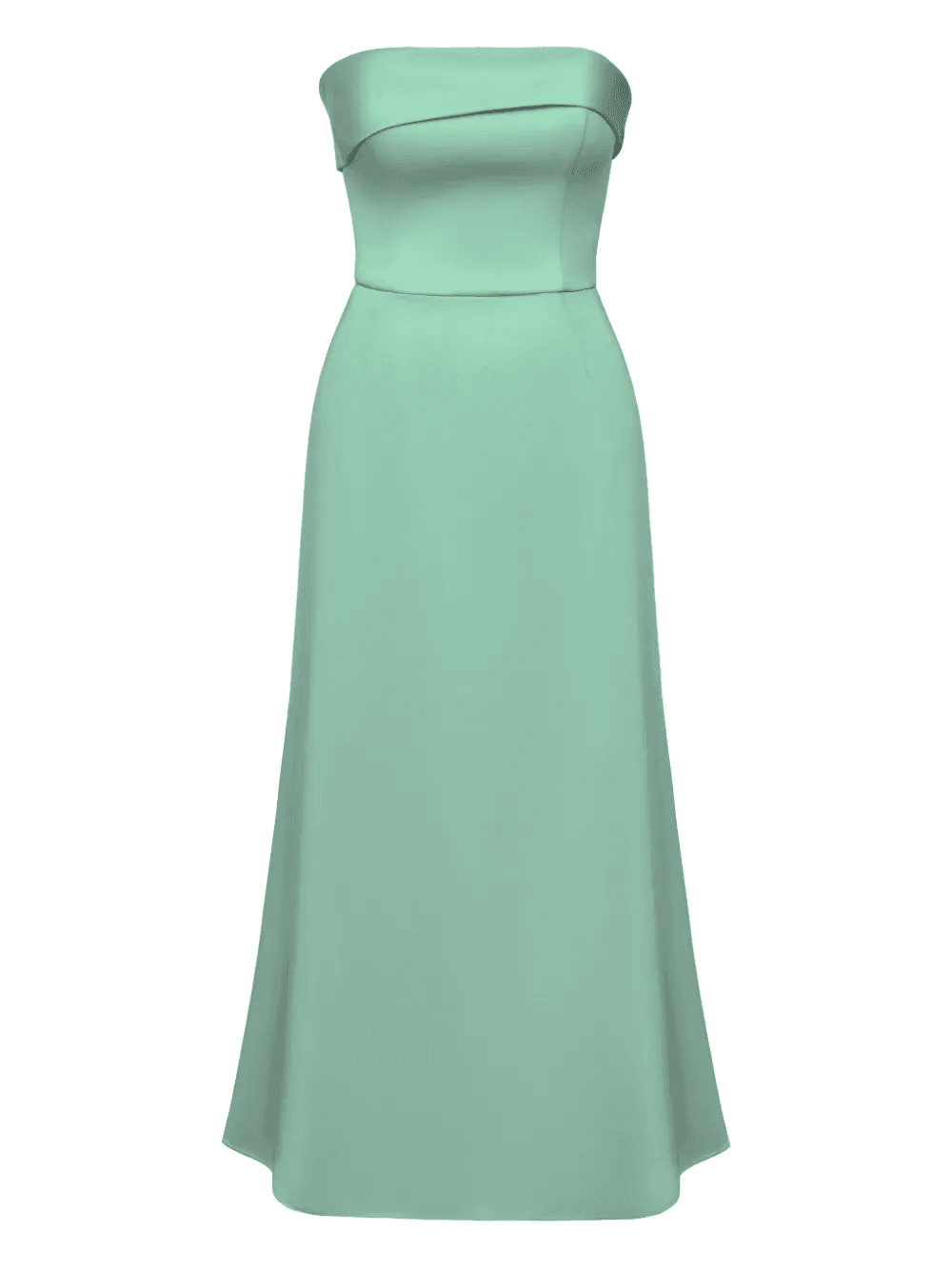 strapless midi dress - Image 1