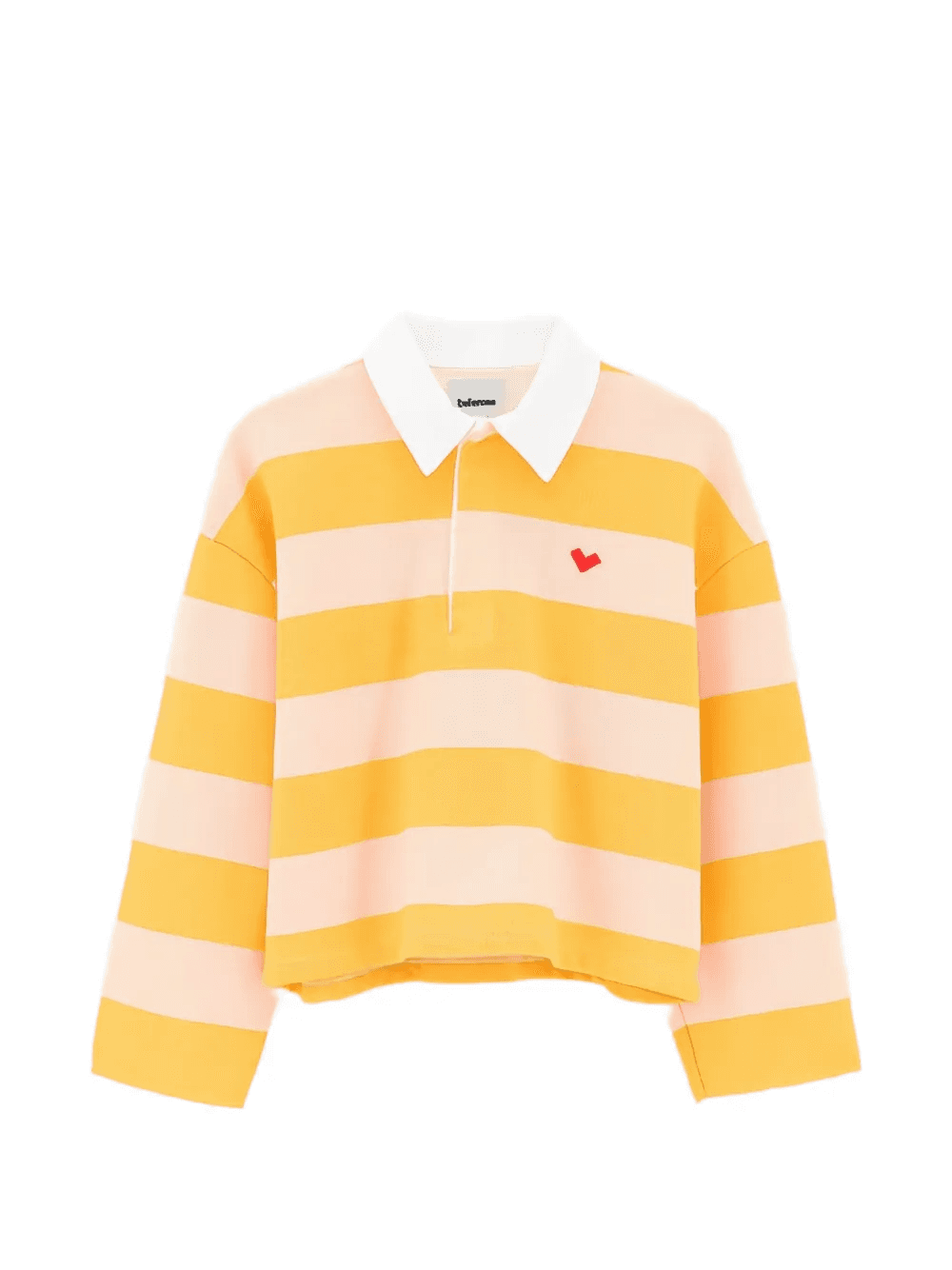 striped heart polo shirt - Image 1