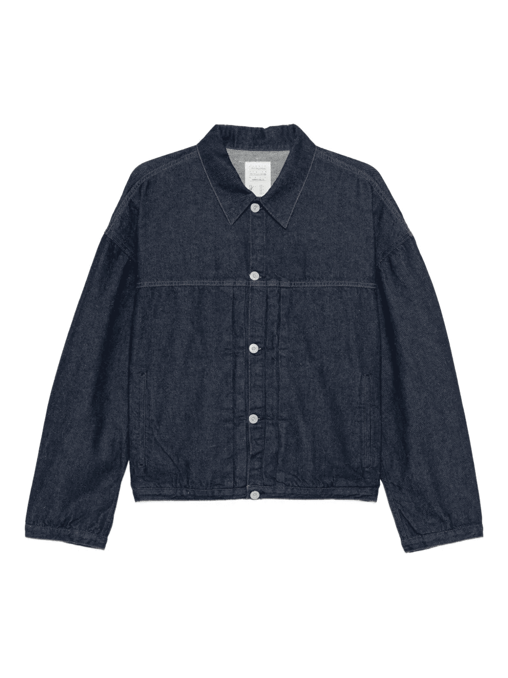Dense button-fastening denim jacket - Image 1
