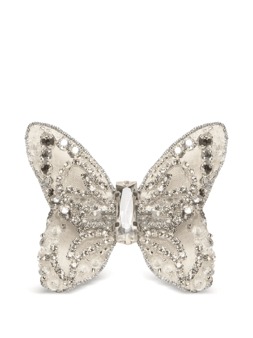 Abbie crystal butterfly hair clip - Image 1