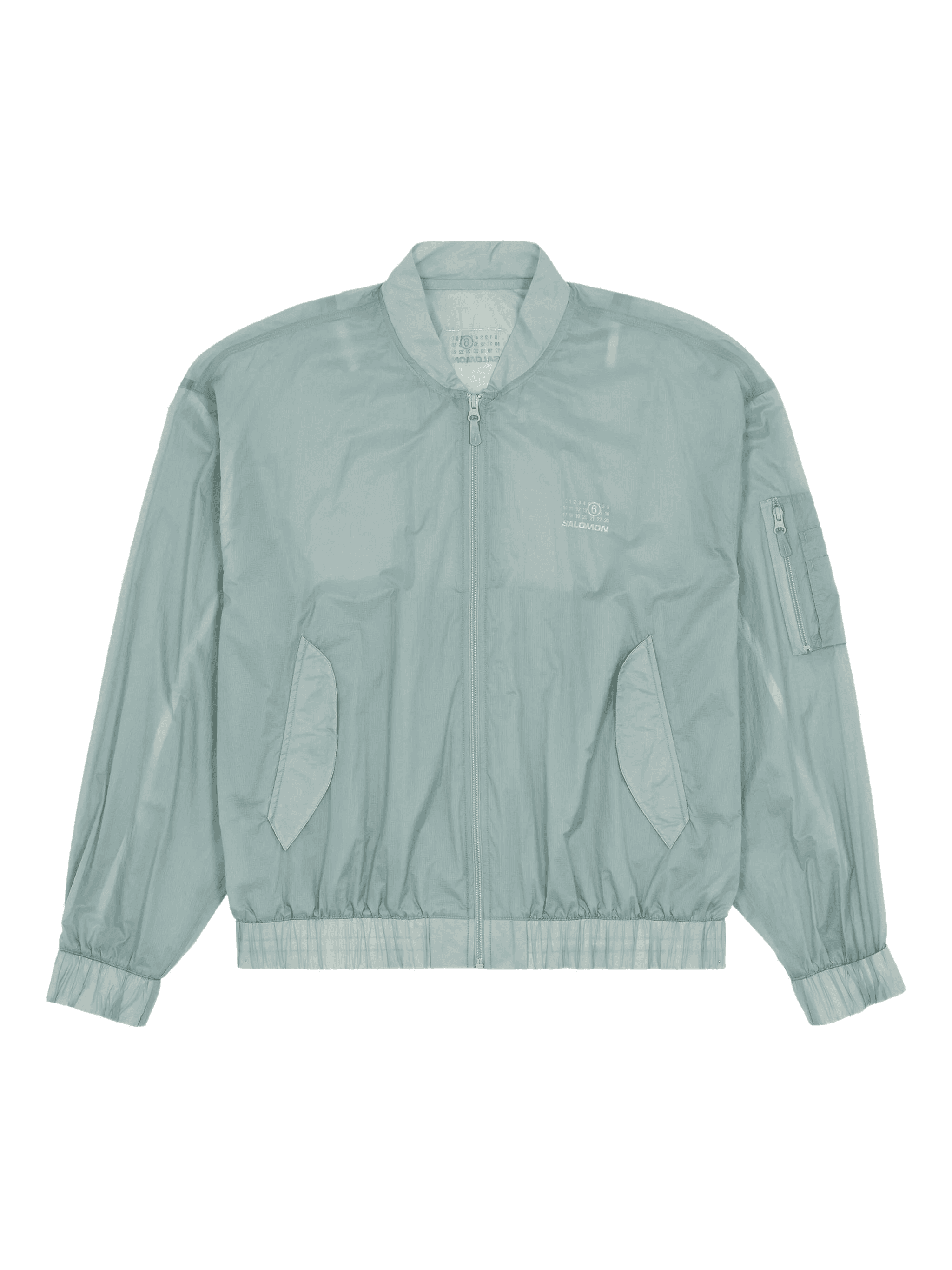 x Salomon numbers-print bomber jacket - Image 1