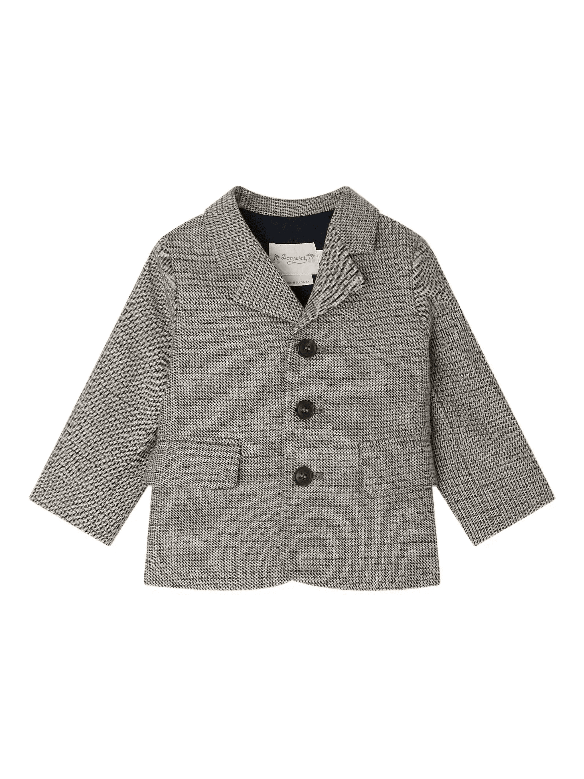 houndstooth three-button jacket - Image 1