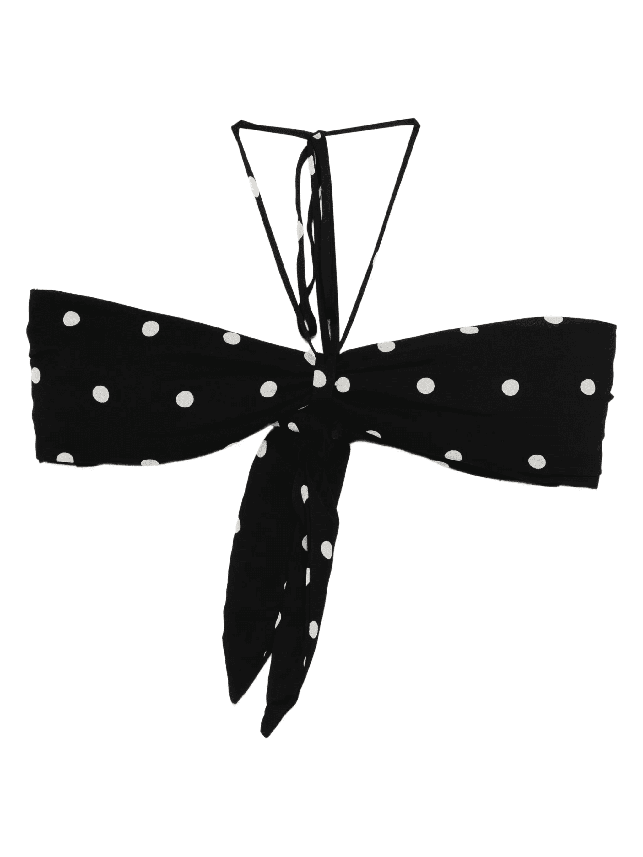 polka-dot tie-fastening bikini top - Image 1