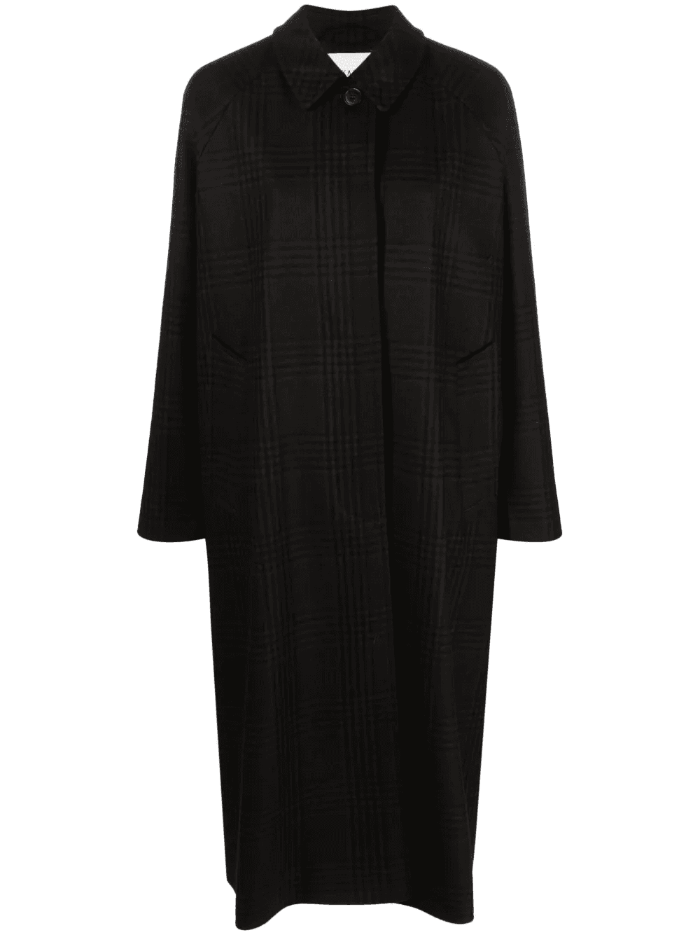 Mary check-print coat - Image 1
