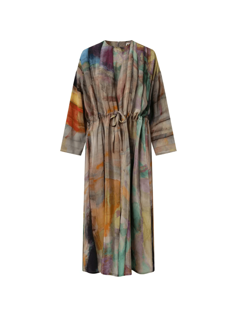 printed tie-waist dress - Image 1