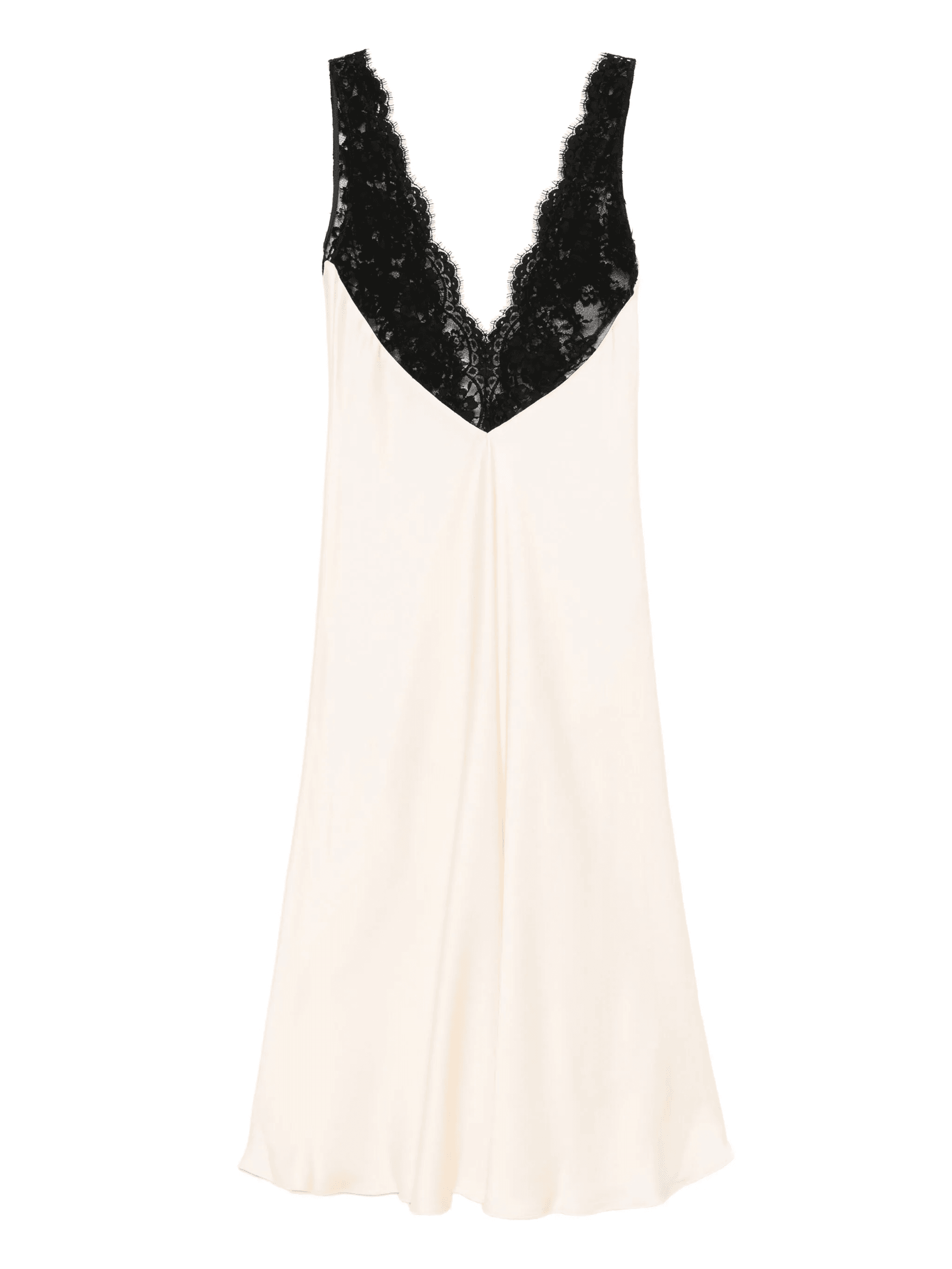lace-insert slip dress - Image 1