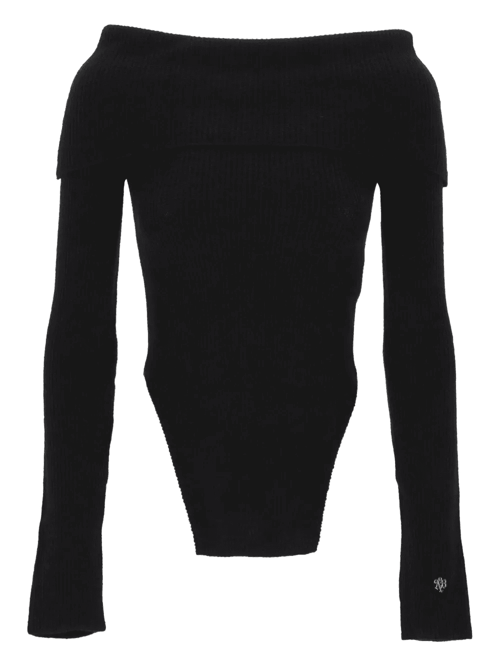 off-shoulder long-sleeved top - Image 1