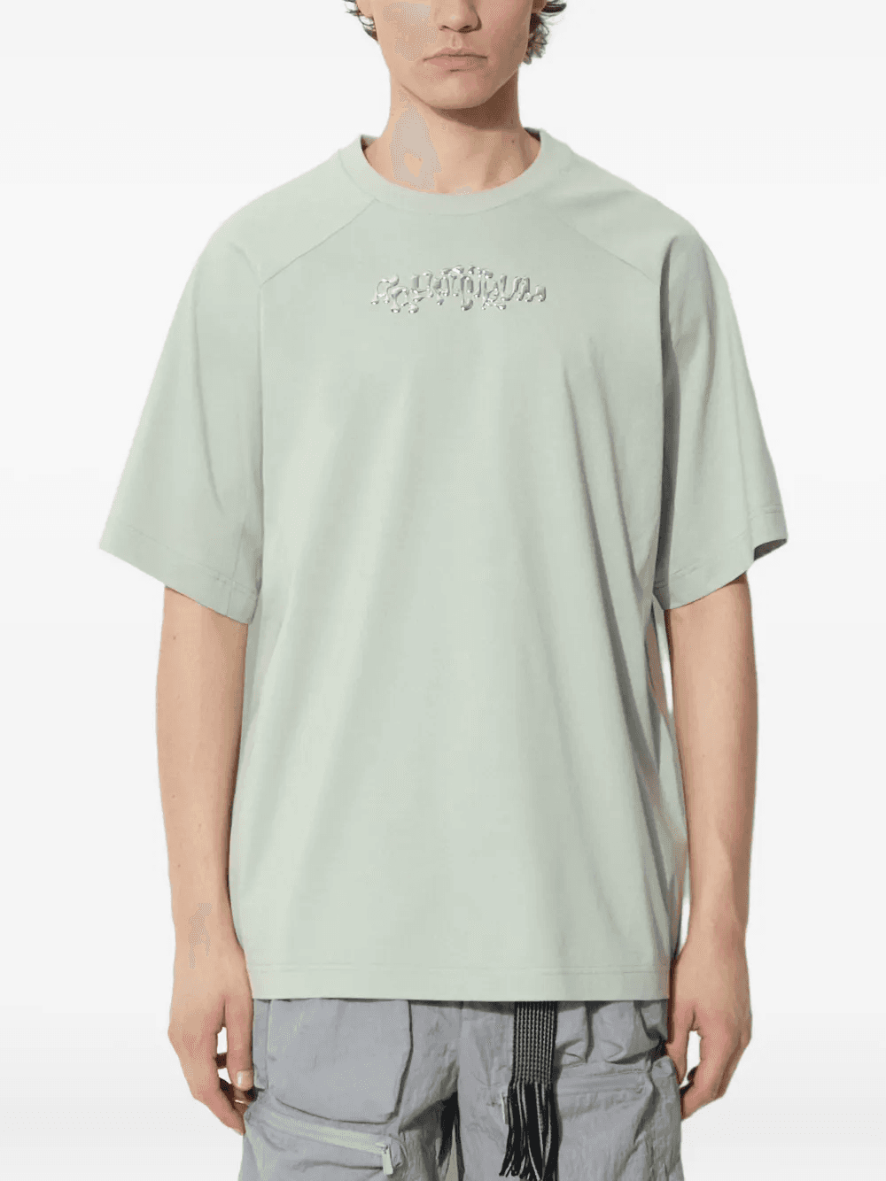 raglan-sleeve metallic-embellishments T-shirt - Image 1