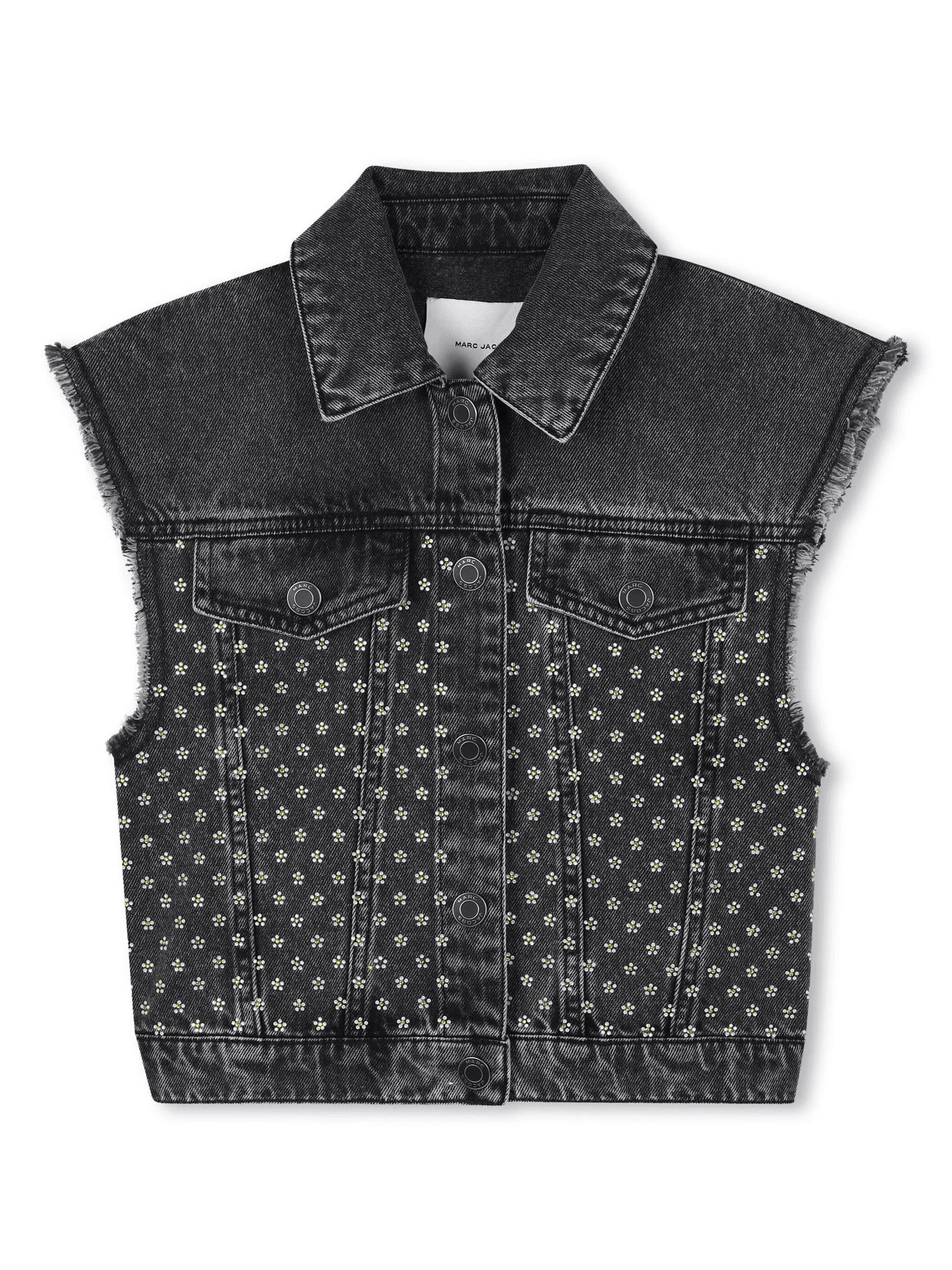 rhinestone-embellished vest - Image 1