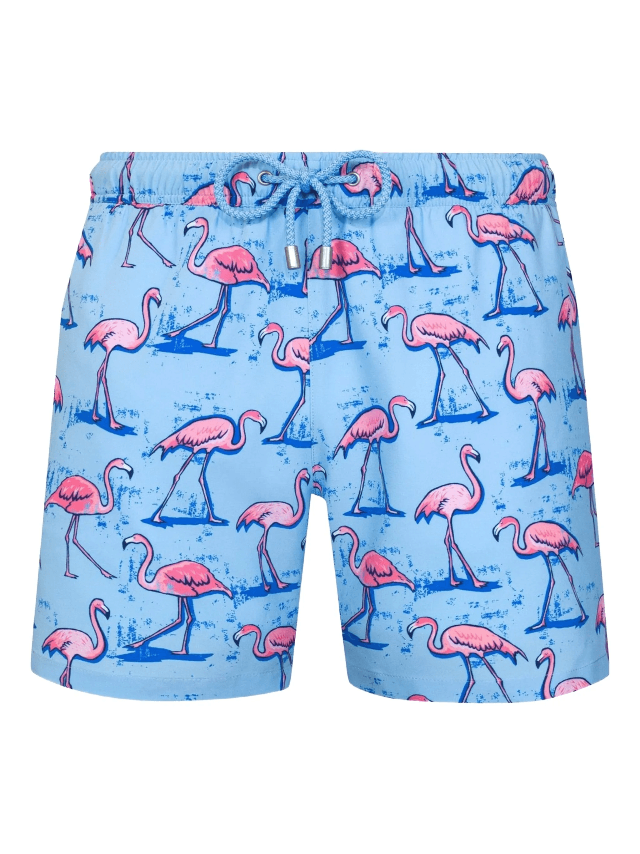 flamingo-print swim shorts - Image 1