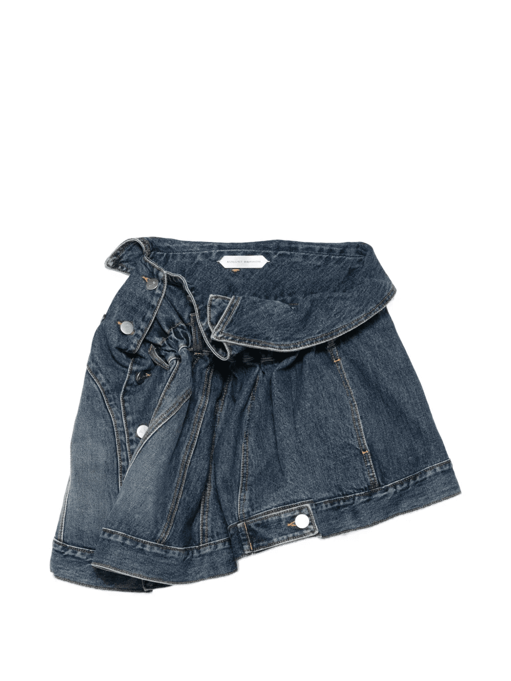 fold-over asymmetric skirt - Image 1