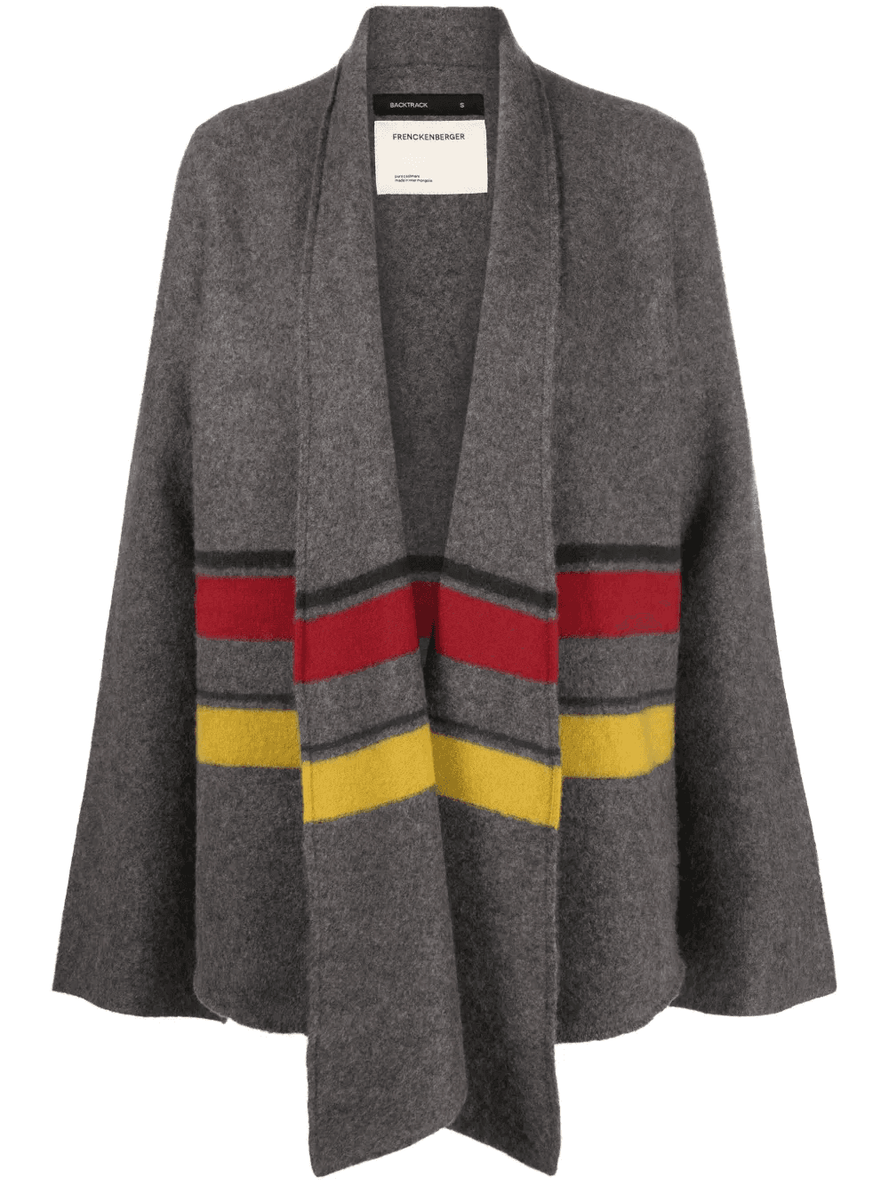 stripe-print cashmere cardigan - Image 1
