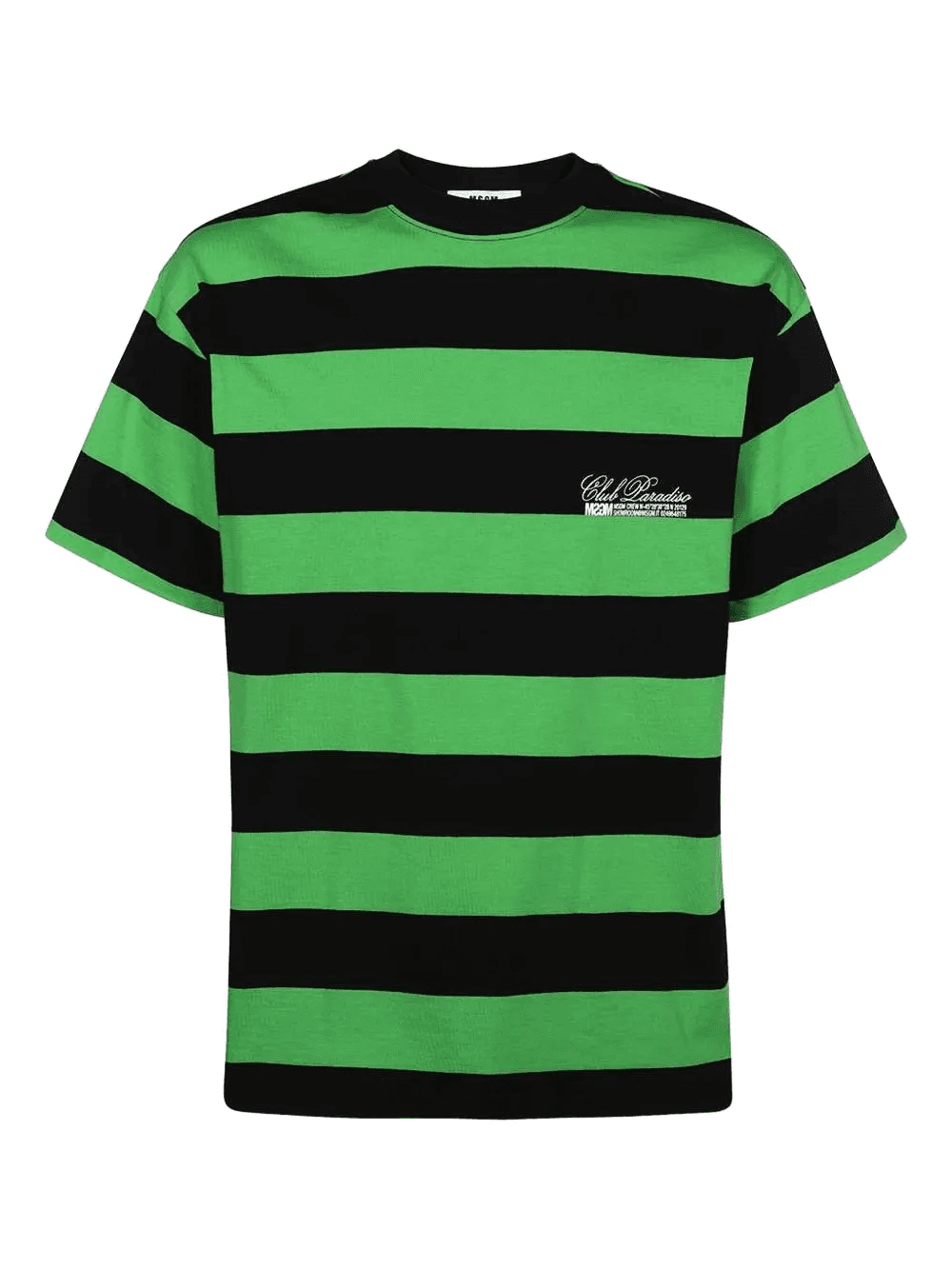 striped-pattern cotton T-shirt - Image 1